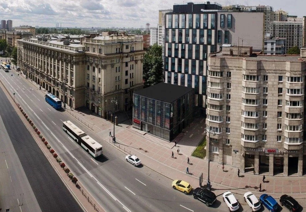 фасад дома, Бизнес-центр Vertical по адресу г Санкт-Петербург, Московский пр-кт, д 73 к 3